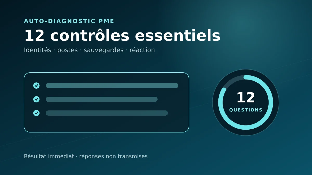 Auto-diagnostic de douze contrôles cybersécurité essentiels pour une PME